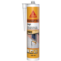 Mastic granuleux Crépi SikaSeal-186 Blanc 300ml - SIKA