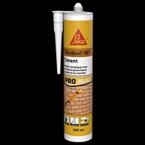 Mastic acrylique Ciment SikaSeal-187 Gris 300ml - SIKA