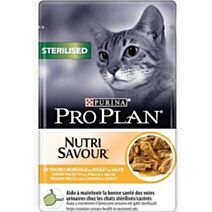 Pâtée Chat Stérilisé Poulet 85gr - PRO PLAN NUTRISAVOUR