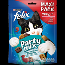 Friandises Chat Party Mix Saveur de l'Océan Saumon/Colin/Truite 200gr - FELIX