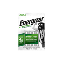 Piles Rechargeables AAA HR03 700mAh x4 Energizer