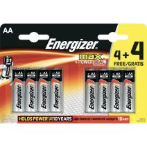 8 piles alcalines AA LR6 1,5V