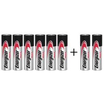 6 piles LR06/AA + 2 offertes - ENERGIZER MAX