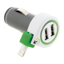 Chargeur voiture prise iphone + 2 usb q2 power