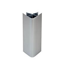 Raccord universel plinthe 16/19x150mm gris alu x4