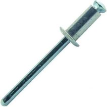 rivets aveugle 4.8x18 25 pcs alu acier tête plate - FISCHER DAREX