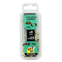 25 oeillets 8mm acier laitoné, outils de pose - FISCHER DAREX