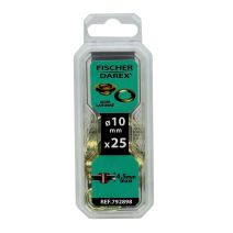 oeillets 10mm x 25pcs acier laitone - FISCHER DAREX
