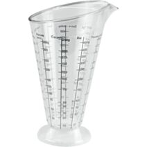 Verre doseur gradué plastique 0,5L transparent - METALTEX