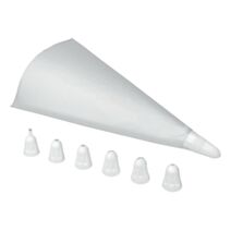 3 poches à décorer jetables + 7 douilles - METALTEX