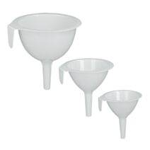 3 entonnoirs plastique Ø 7-9-11cm