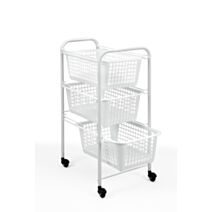 Desserte de rangement 3 paniers - METALTEX