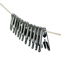 12 Pinces à linge inox - METALTEX