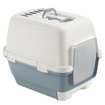 Maison de toilette pour chat Cathy Clever & Smartavec compartiment coulissant