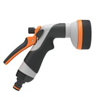 Pistolet d'arrosage Multijet Soft Touch Plastique noir/orange - GF