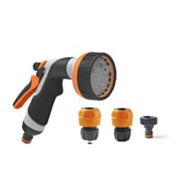 Pistolet d’arrosage multijet 8 jets Easy 37,5cm noir/orange - GF