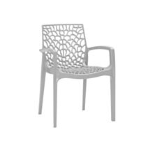 Fauteuil de jardin Gruyver 56,5x55x81cm Gris perle