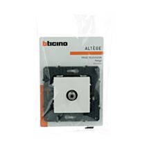 Prise TV simple type F à visser Altège  Neige  - BTICINO