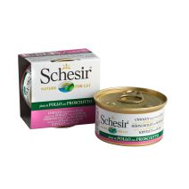 Aliment Schesir chat gelée filet poulet/jambon 85gr