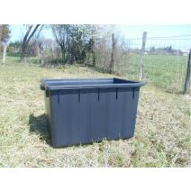 Bac rectangulaire emboîtable 180l noir