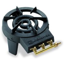 Réchaud en fonte avec 3 robinets rond