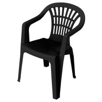 Fauteuil de jardin polypropylène Altea bas anthracite