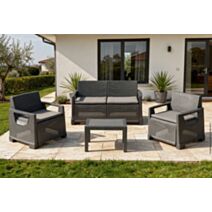 Salon de jardin Varenna anthracite - PROGARDEN