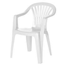 Fauteuil de jardin en résine Altea 56x54x80cm blanc 