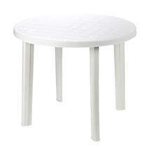 Table résine ronde Tondo Ø90x72cm blanc - PROGARDEN
