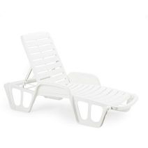 Bain de soleil Fisso polypropylène blanc - PROGARDEN