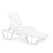 Bain de soleil Fisso polypropylène blanc - PROGARDEN
