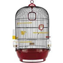 Cage Ronde Oiseaux Diva Equipée Blanc