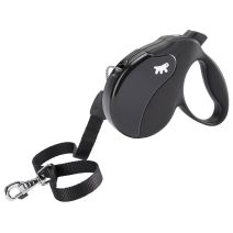 Laisse retractable amigo l cord.black-black