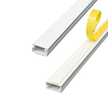 Moulure électrique adhésive - 15x10 mm - 2 m - blanc ELECTRALINE