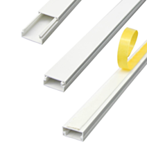 Moulure électrique adhésive 12x7mm 2m blanc