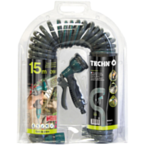 Tuyau d'arrosage spécial Balcon Ø9mmx15m gris/vert - TECHNO