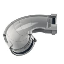Angle universel ajustable gouttière ronde 60°-160° dév.250 gris - FITT