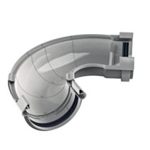 Angle universel ajustable gouttière ronde 60°-160° dév.250 gris - INTERPLAST