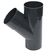 Culotte de descente 45° Ø80mm mâle/femelle graphite