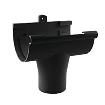 Naissance centrale à coller gouttière ronde dév.250mm graphite