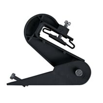 Crochet orientable gouttière graphite