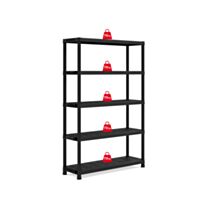 Etagère Plus 5 tablettes résine 187 x 120 x 40 cm noir - KETER