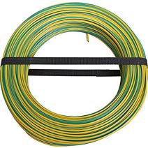 Câble H07V-U Vert/Jaune 1,5mm² 100m