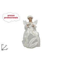 Décoration de Noël Ange blanc 30cm à poser
