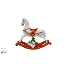 Cheval à Bascule en Céramique 18x21x4,5cm