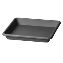 Soucoupe Plastique 33x33x5cm Anthracite - DECOLINES