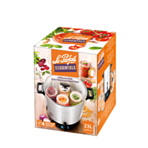 Stérilisateur électrique le parfait® inox 23 l avec 4 bocaux lps 1 l