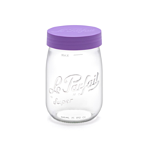 Bocal en verre Color Vis 1L Violet - LE PARFAIT