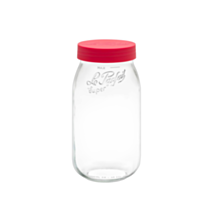 Bocal en verre Color Vis 2L Rouge - LE PARFAIT