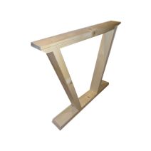 Pied de table bois modèle V 79x74x10,5cm PEFC